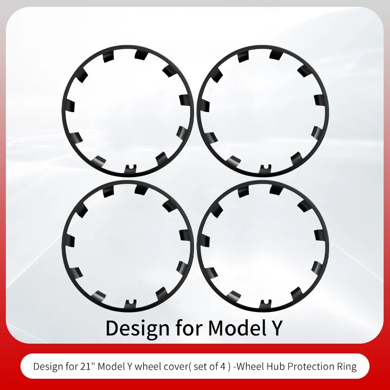 MOTENIO 21-inch Wheel Hub Caps for Tesla Model Y image 6