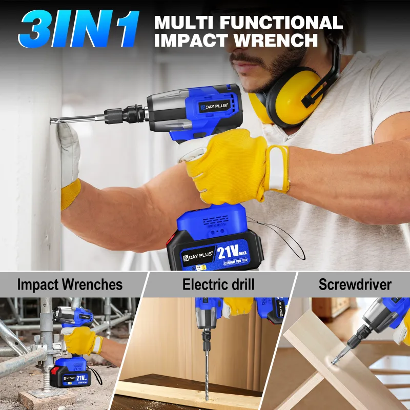 Cordless Impact Wrench 450N.m 1/2 Inch image 3