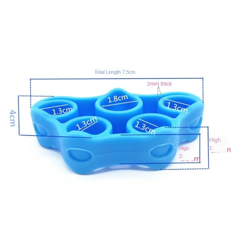 Hand Gripper Silicone Finger Expander Exercise Hand Grip Wrist Strength Trainer Finger Exerciser Resistance Bands Fitnes image 6
