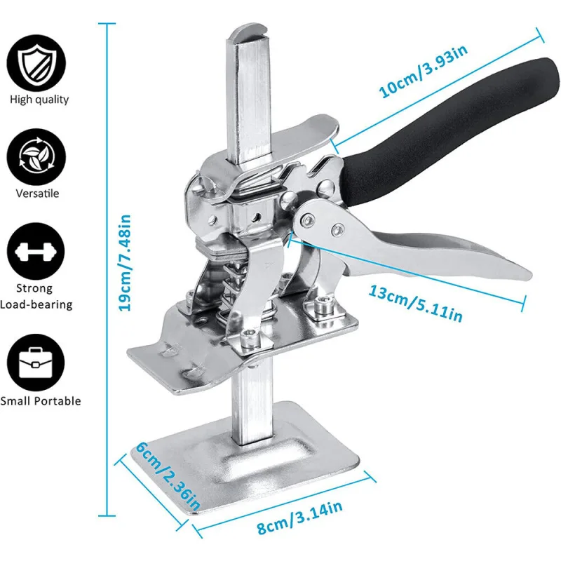 1PC Labor Saving Arm Brick Lifter Hand Lifting Home Tool Door Cabinet Jack Clamp image 4