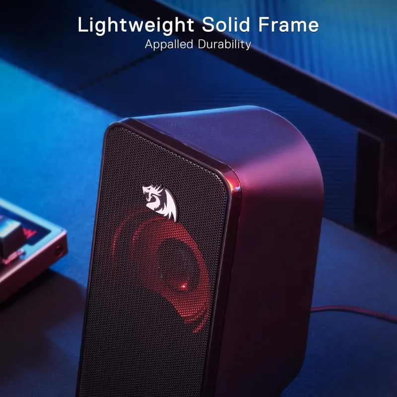 Redragon GS500 Stentor USB PC Gaming 2.0 Channel Stereo Desktop Computer Speaker Backlight image 2