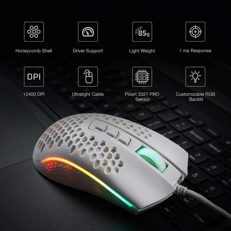 Redragon M808 Storm 12000 DPI Wired Gaming Mouse image 2
