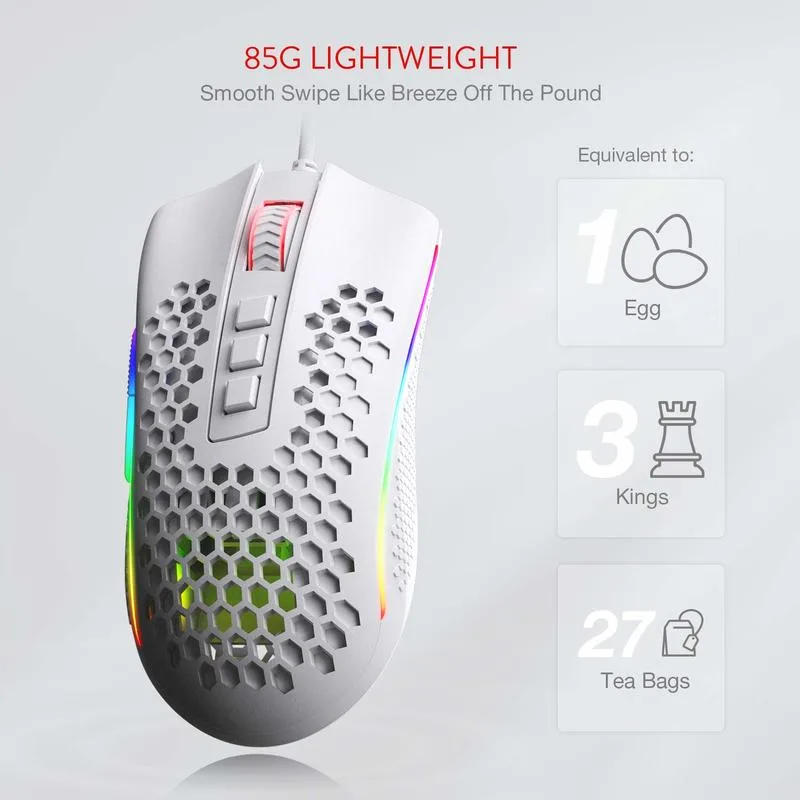 Redragon M808 Storm 12000 DPI Wired Gaming Mouse image 3