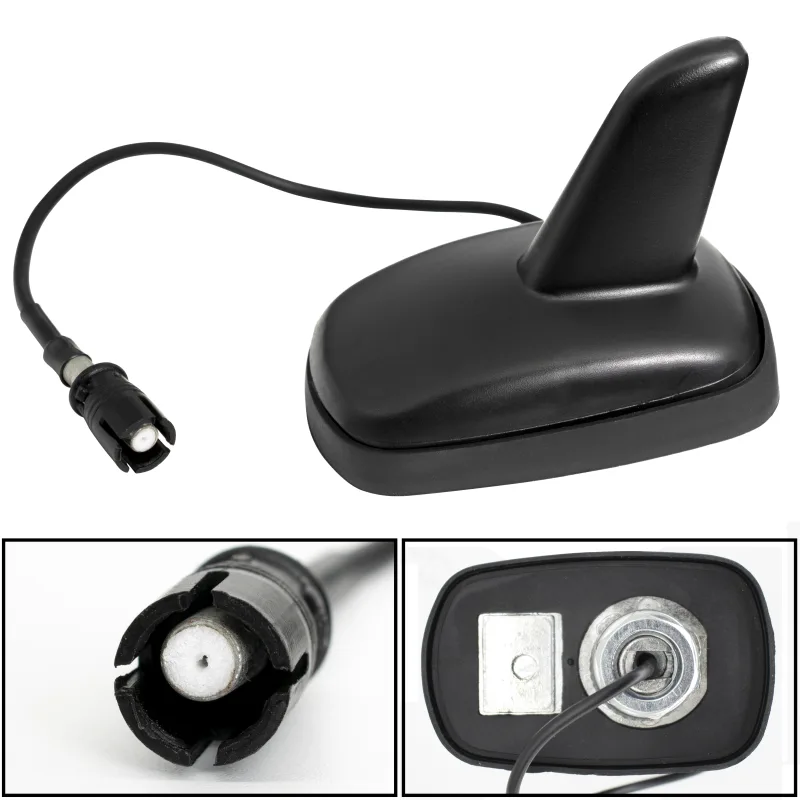 Shark Fin Car Roof Mount Antenna Aerial Base Must AM FM With Plug For VW Golf Audi A3 A4 A6 Seat Ibiza Skoda Octavia Car image 1