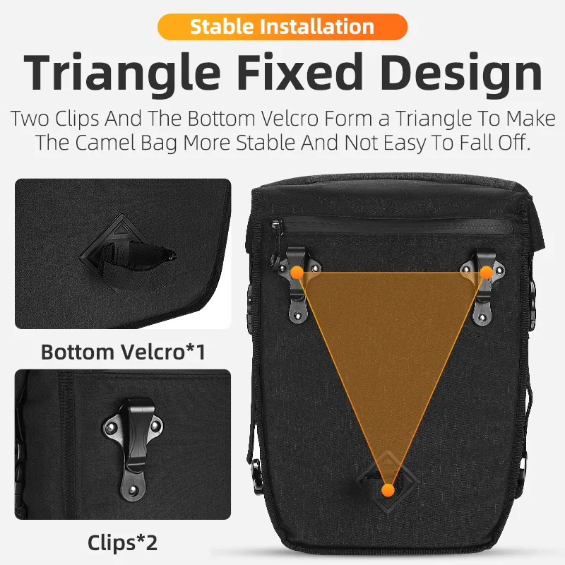 WEST BIKING Bicycle Bags Cycling Rack Pannier Bag Large Capacity Rear Trunk Bag Waterproof Road MTB Luggage Carrier Bike image 5