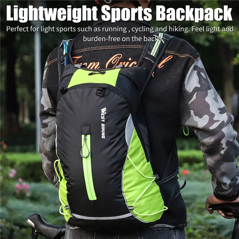 WEST BIKING 16L Sport Cycling Hydration Backpack Ultralight Bicycle Bag Outdoor Mountaineering Hiking Climbing Travel Ba image 2