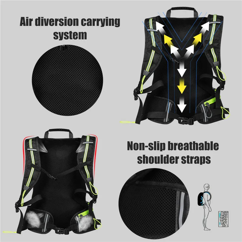 WEST BIKING 16L Sport Cycling Hydration Backpack Ultralight Bicycle Bag Outdoor Mountaineering Hiking Climbing Travel Ba image 5
