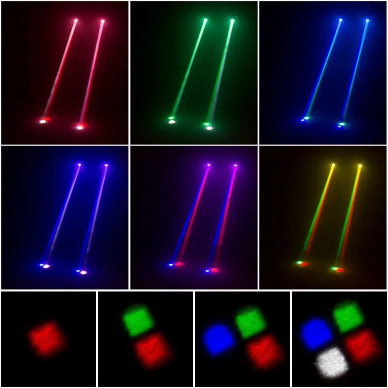 Mini LED RGBW Moving Head Light 11/13CH DMX512 Voice-activated 4 in 1 10W Stage Light for DJ Bar Disco Stage Effect Ligh image 3