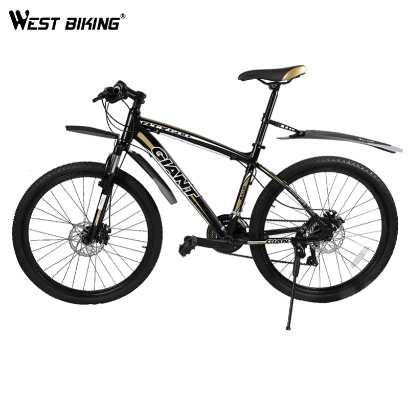 WEST BIKING 1 Pair Mountain Bike Fender Front Rear Mudguard Cycling Wings For Bicycle Extended Quick Install Release Fen image 6