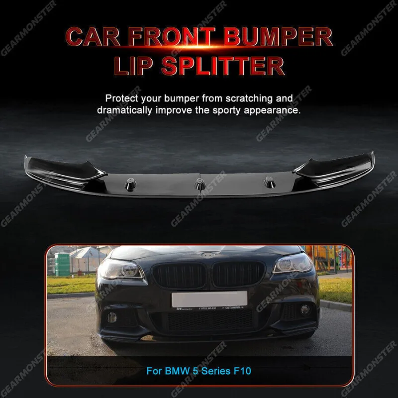 BMW 5 Series F10 Front Splitter Lip Diffuser image 2
