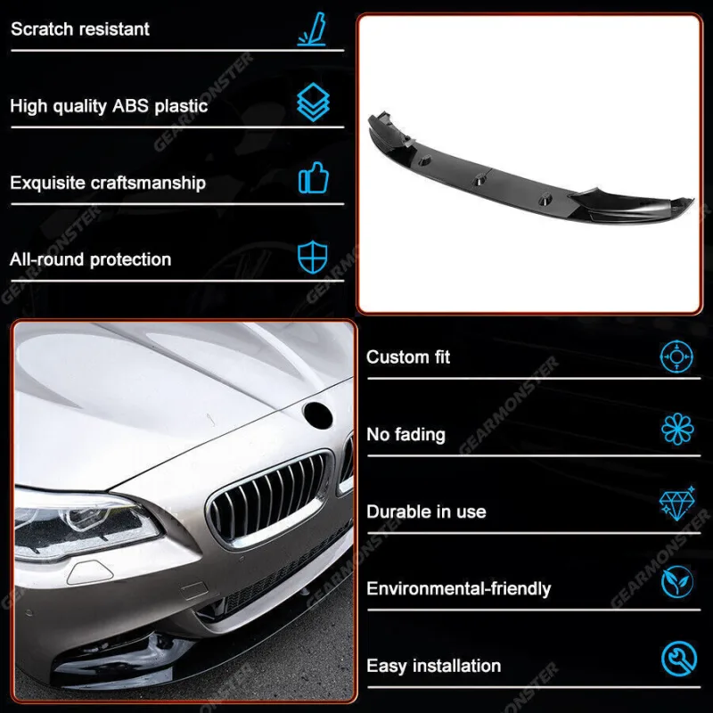 BMW 5 Series F10 Front Splitter Lip Diffuser image 3