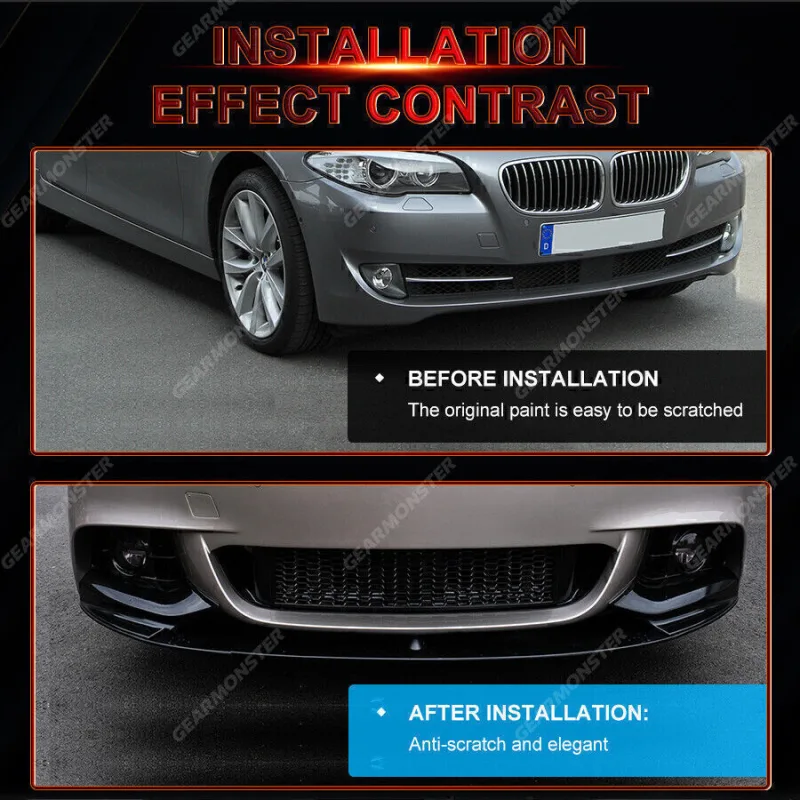 BMW 5 Series F10 Front Splitter Lip Diffuser image 4