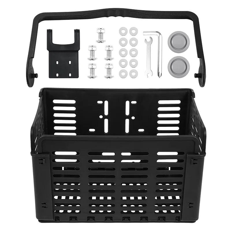 WEST BIKING Foldable Bicycle Front Basket Multi-functional MTB Road Bicycle Handlebar Bag Rear Pannier Cycling Accessori image 4