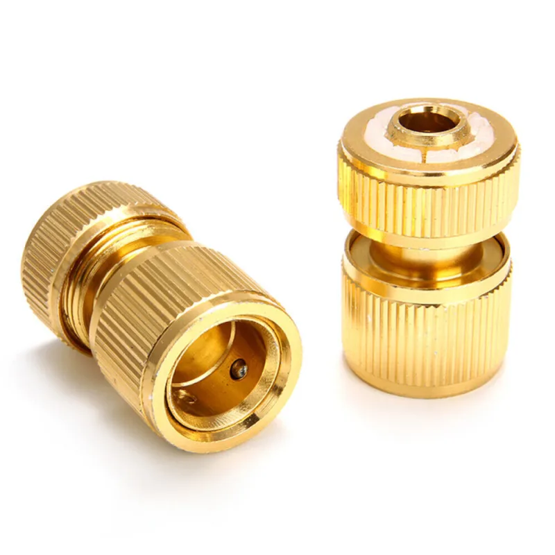 Brass Garden Hose Fittings Lawn Water Pipe Connector Tap Adaptor 1/2" image 3