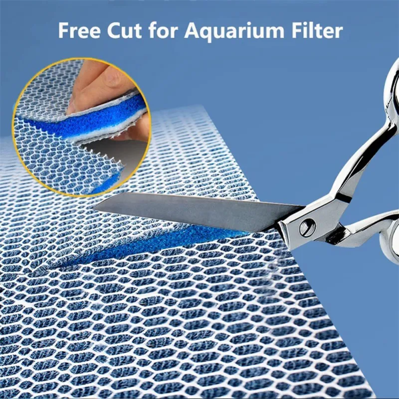 8D Aquarium Filter Media 8-Layer Filter Pads Bio Sponge Foam for Fish Tank Pond image 2