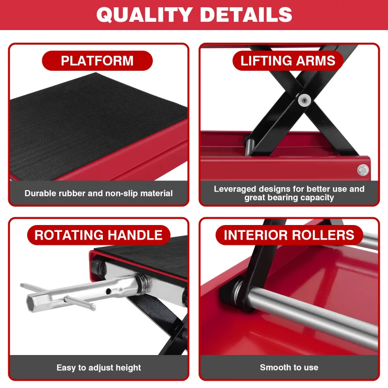 Scissor Lift Jack for Motorcycles 500kg 1100lb image 3