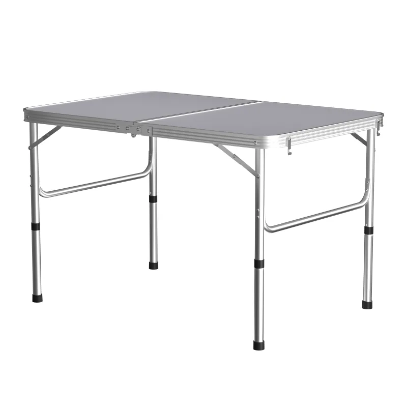 EFAN Folding Camping Table 90x60cm White image 1