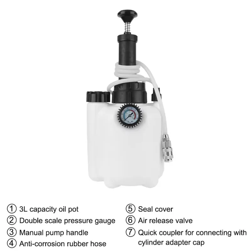 3L Pneumatic Brake Bleeder Kit image 4