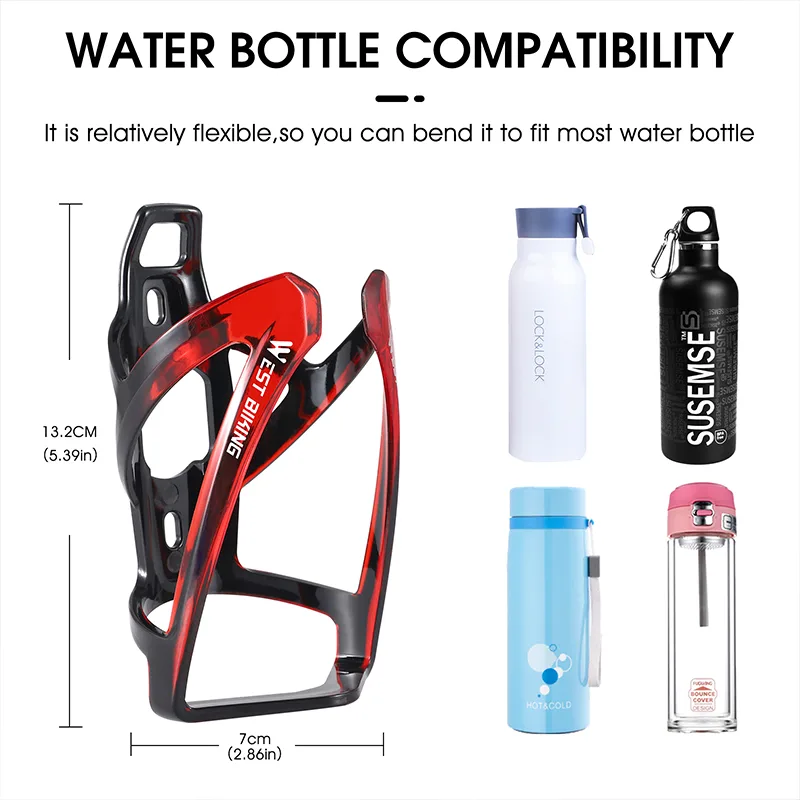 WEST BIKING Bicycle Water Bottle Holder Universal MTB Road Bike Bottle Cup Ultralight Mount Bracket Cycling Drink Rack C image 6
