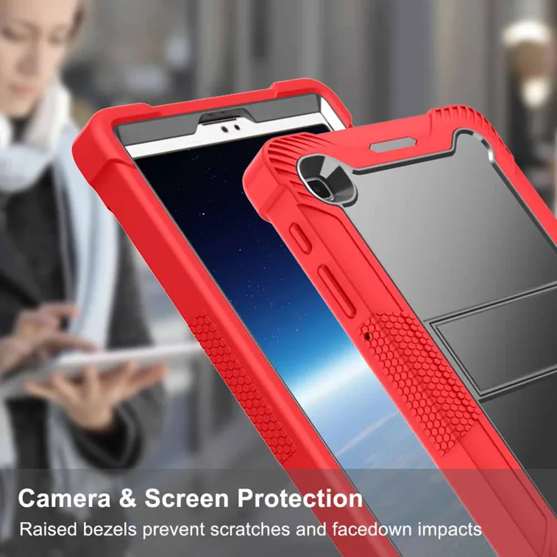 Case For Samsung Galaxy Tab A7 Lite 8.7" T220/T225 ，Shockproof Hard PC+Silicone Heavy Duty Stand Cover image 6