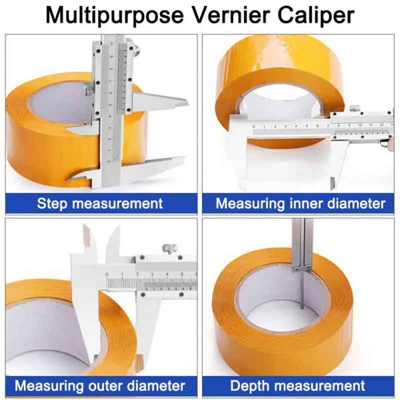 6" 15cm Stainless Steel Vernier Caliper Gauge Micrometer Measuring Tool Ruler image 3