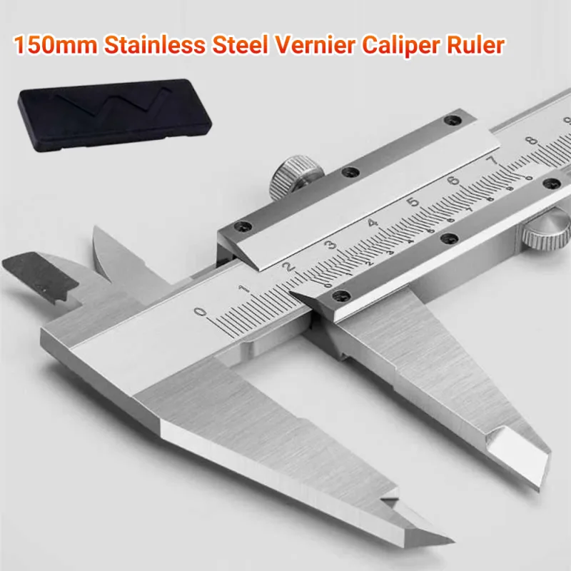 6" 15cm Stainless Steel Vernier Caliper Gauge Micrometer Measuring Tool Ruler image 4