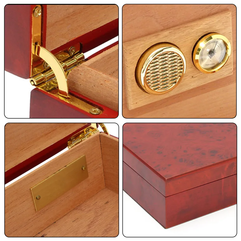 Cedar Wood Portable Cigar Humidor image 6