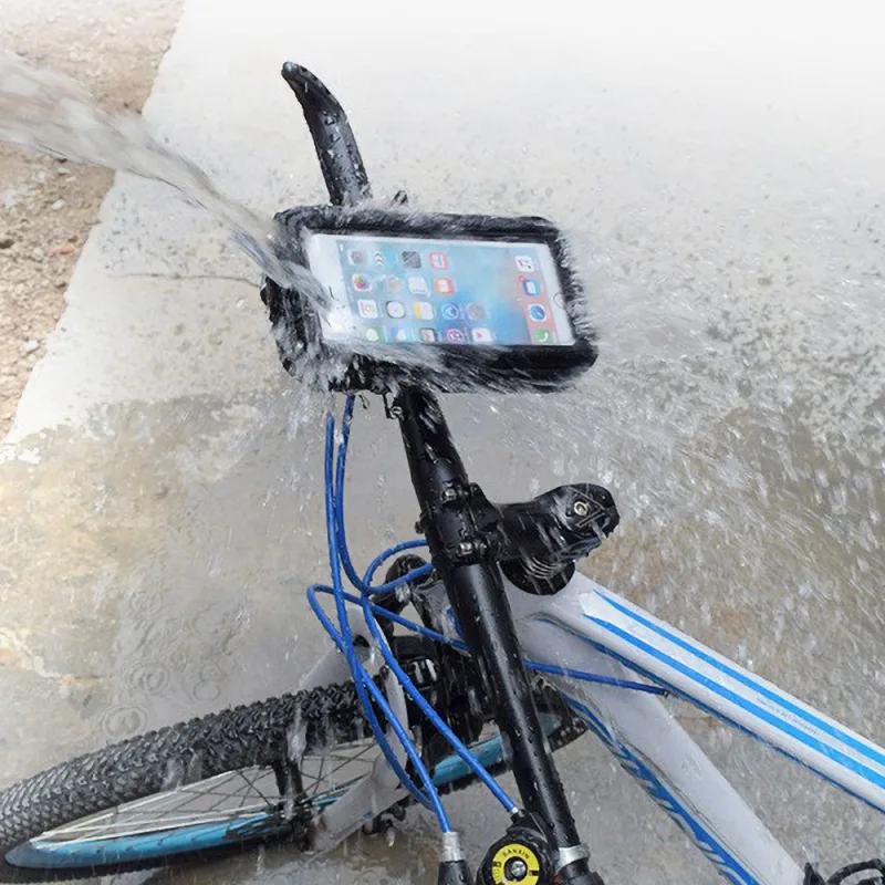 Bike Phone Waterproof Case Mount Holder 360° image 3