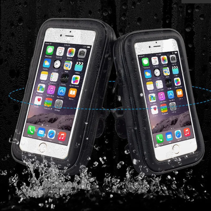 Bike Phone Waterproof Case Mount Holder 360° image 4