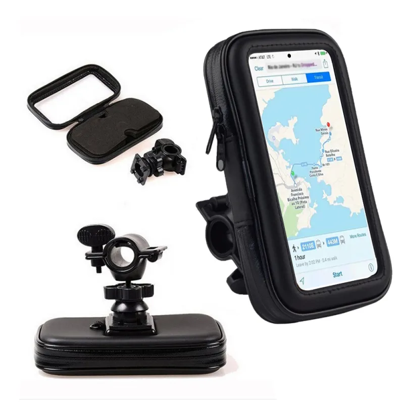 Bike Phone Waterproof Case Mount Holder 360° image 6