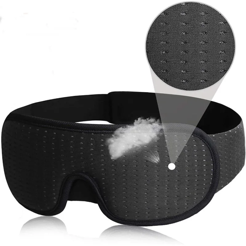 Sleep Eye Mask soft 3D Memory Foam Padded Shade Cover Sleeping Travel Blindfold image 5