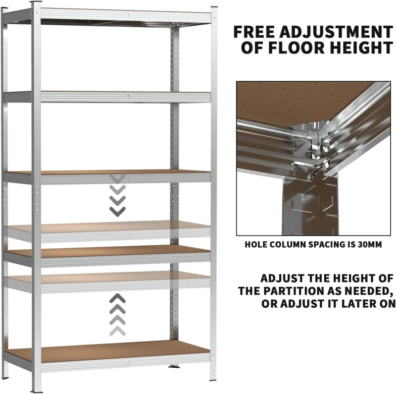 Cheapest - Heavy Duty Metal Shelving Racking Unit DIY Halloween Christmas Gift For Garage Workshop Warehouse Shed Storag image 3