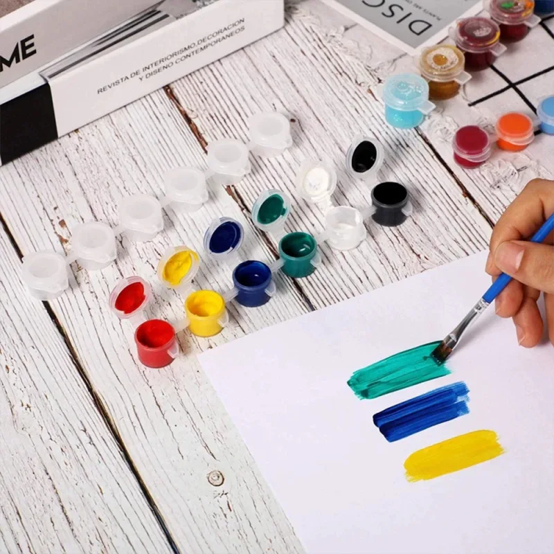 60-Piece Empty Paint Pot Strips 3ML image 3