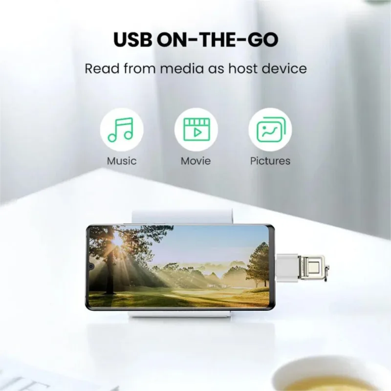 Mini Type-C  to USB Adapter 3.0 USB-C  Male OTG A Female Data Connector For MacBook ProiPadMini 6/ProMacBookAirType CDev image 3