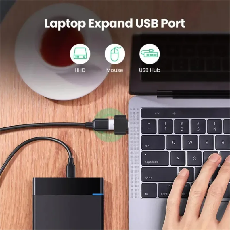 Mini Type-C  to USB Adapter 3.0 USB-C  Male OTG A Female Data Connector For MacBook ProiPadMini 6/ProMacBookAirType CDev image 4