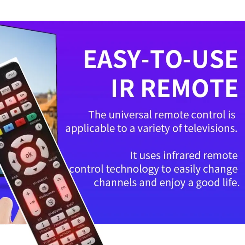 Universal RC-G008 Replcement Remote Control for All models and brands TV with Light in the night - image 5