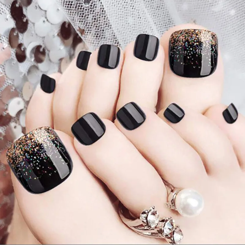 500x False Toe Nails Full Cover Natural image 4