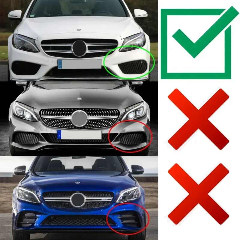 Fog Light Grilles for Mercedes C Class W205 image 6