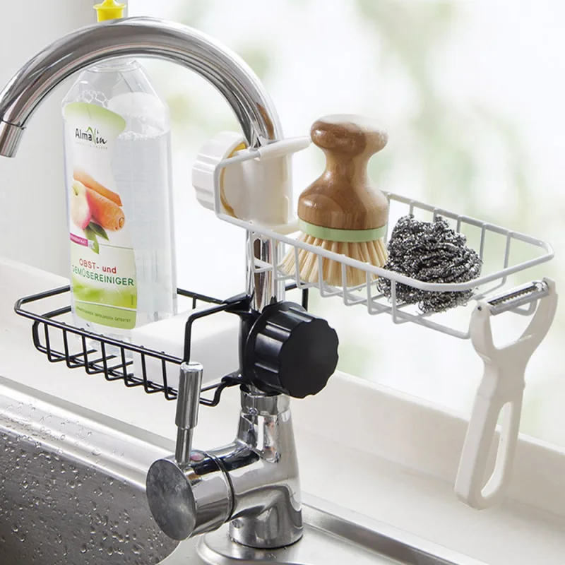 Kitchen Sink Sponge Holder Drain Rack image 6