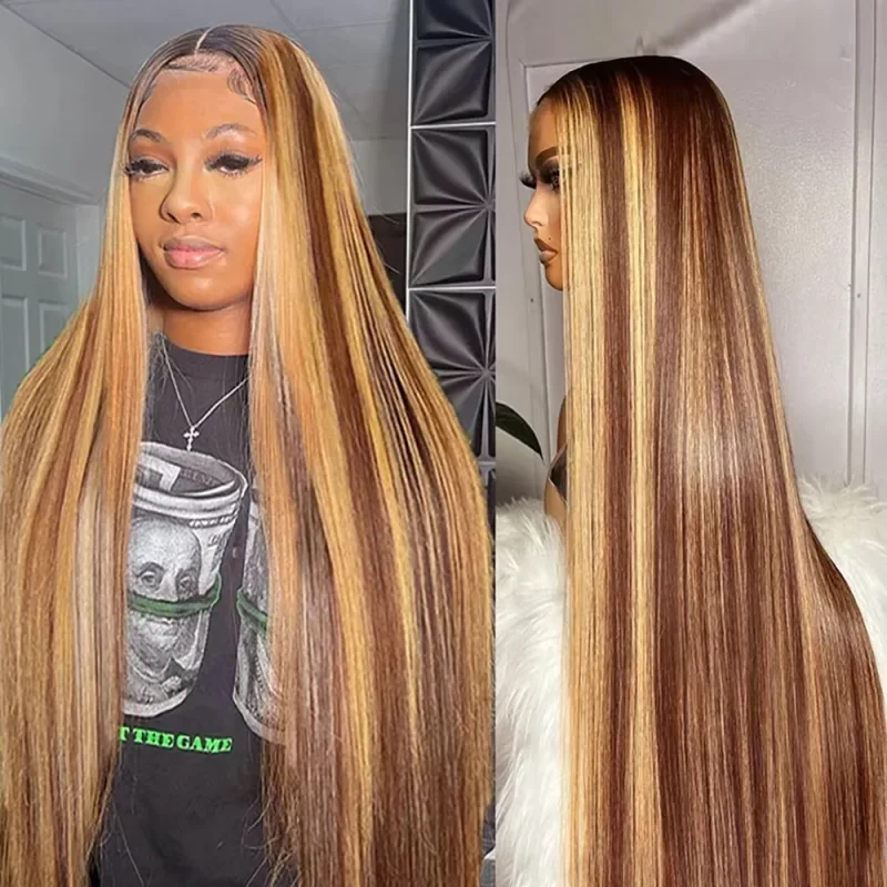 Fuduete 26 Inch Brazilian Straight Human Hair Wig image 1