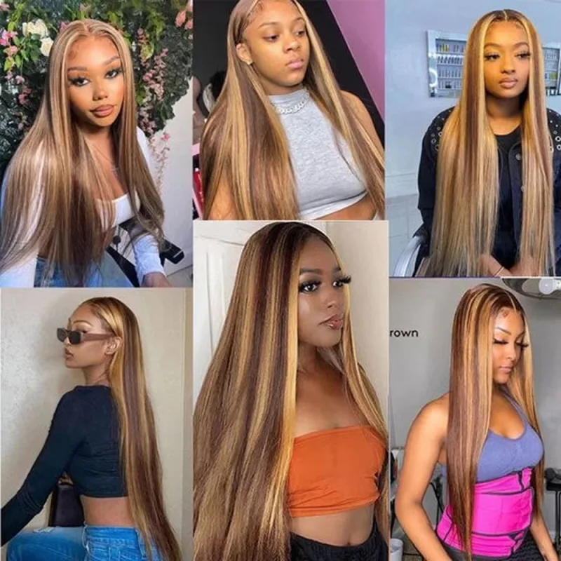 Fuduete 26 Inch Brazilian Straight Human Hair Wig image 4