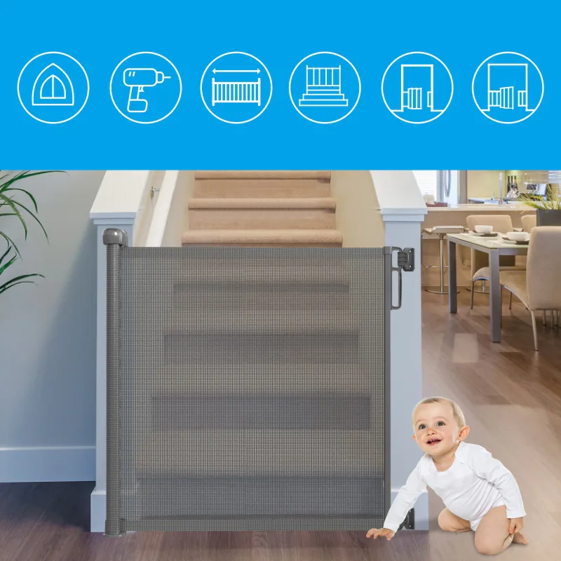 Retractable Safety Gate for Stairs image 6