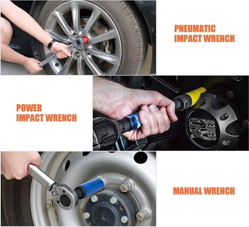 Alloy Wheel Nut Thin Deep Impact Socket Set 1/2" drive 17mm 19mm 21mm 22mm 4pcs image 5