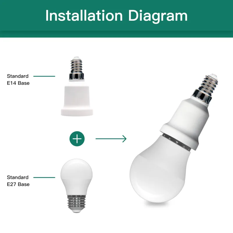 E14 to E27 Lamp Socket Adapter Converter image 5