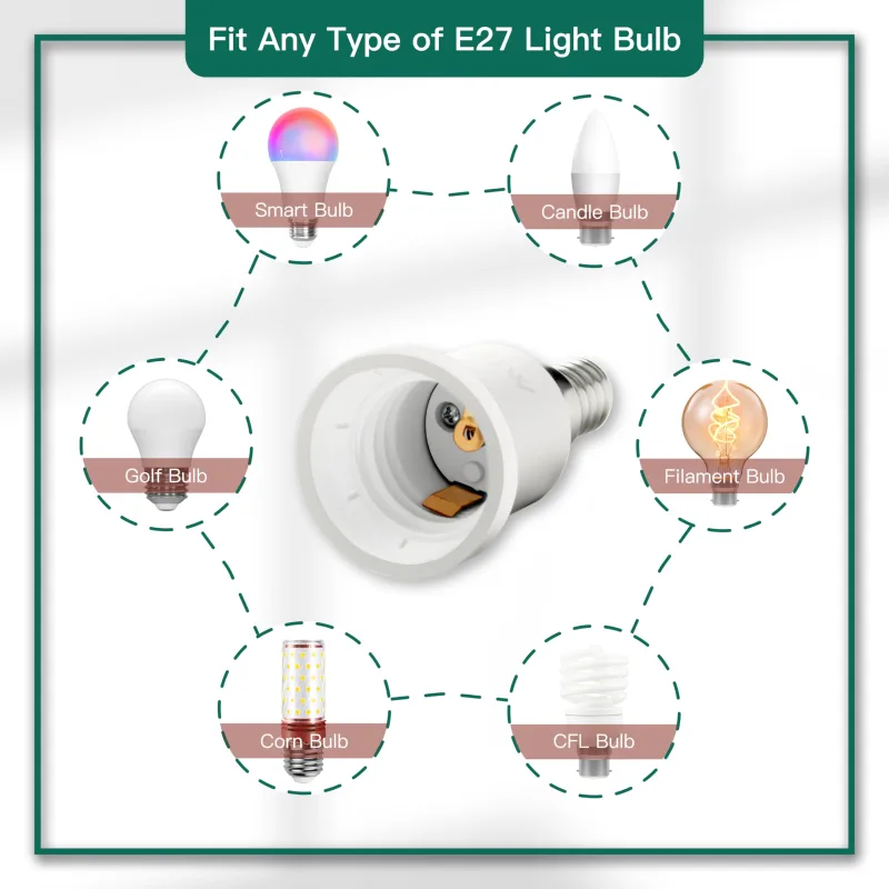 E14 to E27 Lamp Socket Adapter Converter image 6