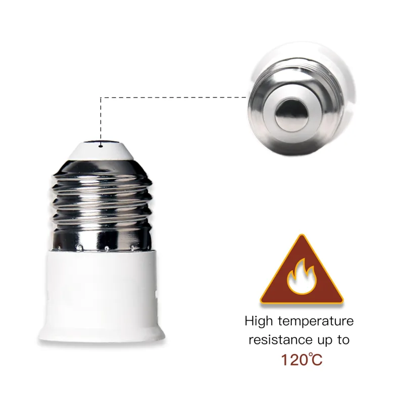 2PCS Edison Screw E27 to Bayonet B22 Lamp Socket Adapter Light Bulb Converter Max Wattage 60W AC110V 220V Lamp Base Adap image 4