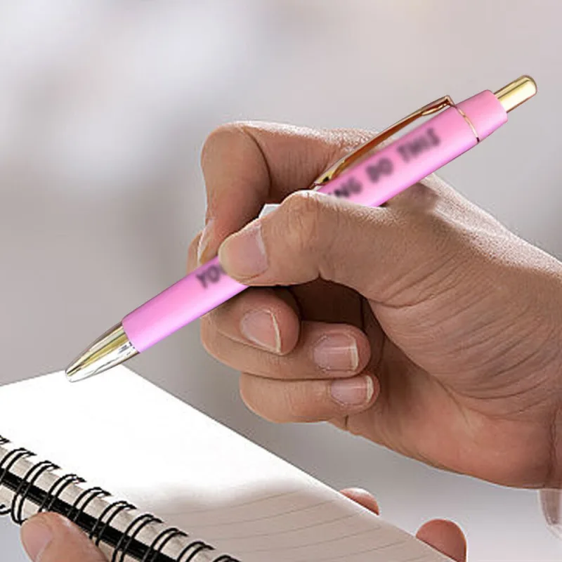 5 Pack Ballpoint Pens, Push Type Signature Pens image 2