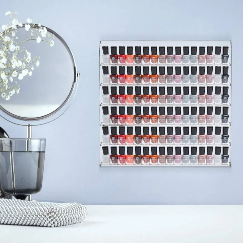 Wall Mounted Acrylic Nail Polish Display Stand image 2