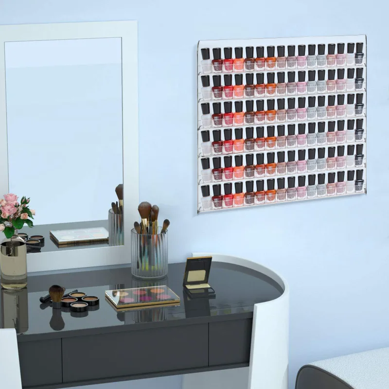 Wall Mounted Acrylic Nail Polish Display Stand image 3