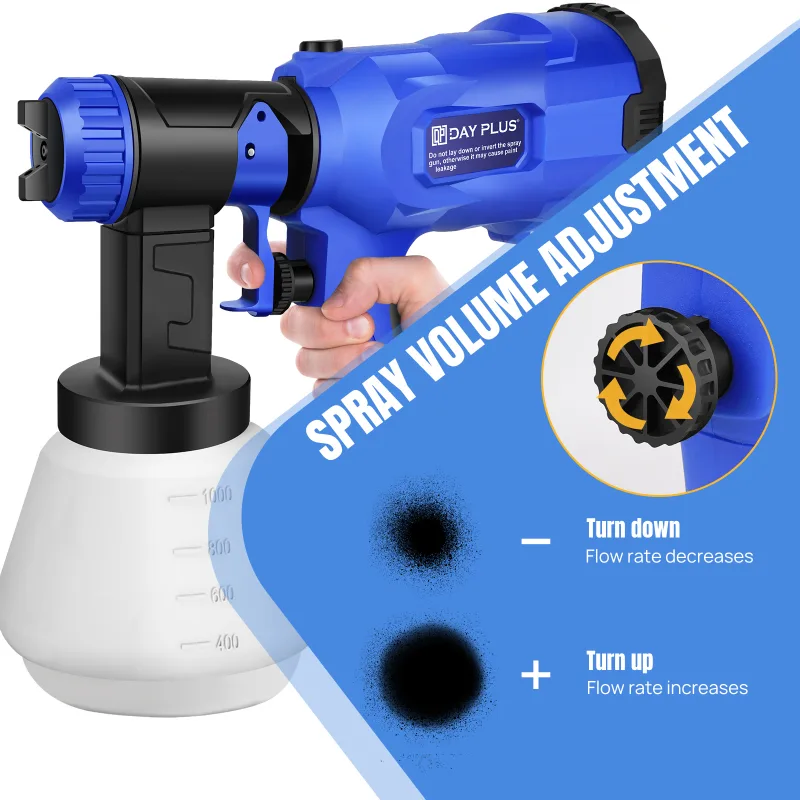 DayPlus Electric Paint Sprayer, 1000ml Tank, 3 Spray Patterns image 5
